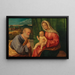 Die Heilige Familie - Atelier von Giovanni Bellini — gerahmtes Bild an der Wand