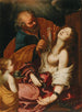 Saint Pierre heilend Sainte Agathe - Atelier de Giovanni Bilivert — Ansicht des Kunstwerks