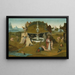 Der Garten des Paradieses - Atelier von Jérôme Bosch — gerahmtes Bild an der Wand