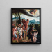 Der Taufe Christi - Atelier von Jan van Scorel — gerahmtes Bild an der Wand