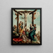 La Crucifixion - Atelier de Jan van Scorel — gerahmtes Bild an der Wand