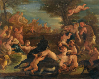 Workshop of Luca Giordano - Bacchanal with the drunken Silenus.webp