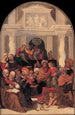 Der Christus unter den Schriftgelehrten - Atelier von Ludovico Mazzolino — Ansicht des Kunstwerks