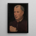 Mann im Gebet - Atelier von Robert Campin — gerahmtes Bild an der Wand
