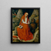 Saint Jérôme im Wüstent - Atelier von Rogier van der Weyden — gerahmtes Bild an der Wand