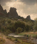 Vue pastorale estivale de Kallenfels - Worthington Whittredge — Ansicht des Kunstwerks