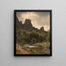 Vue pastorale estivale de Kallenfels - Worthington Whittredge — gerahmtes Bild an der Wand