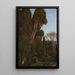 Die Zypressen in der Villa d'Este in Tivoli - Worthington Whittredge — gerahmtes Bild an der Wand