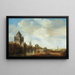 Landschaft mit dem Klijne Houtpoort in Haarlem - Wouter Knijff — gerahmtes Bild an der Wand