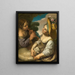 Unterhaltung auf dem Land - Wouter Pietersz. Crabeth II — gerahmtes Bild an der Wand