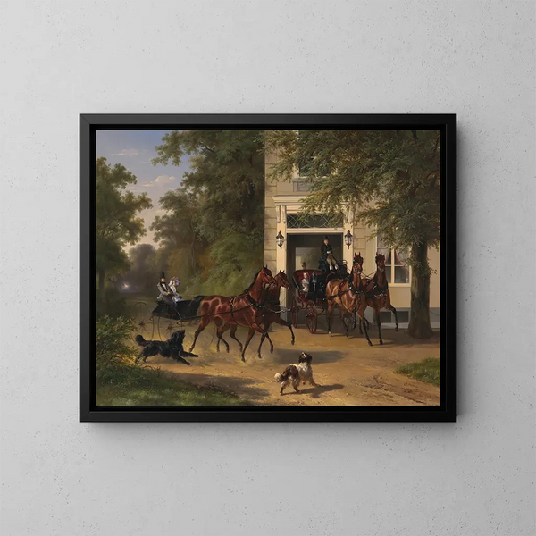 August Belmont und Isabel Perry - Wouterus Verschuur — gerahmtes Bild an der Wand