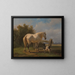 Pferd auf der Weide - Wouterus Verschuur — gerahmtes Bild an der Wand