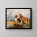 Zwei Kolleys über einem See - Wright Barker — gerahmtes Bild an der Wand