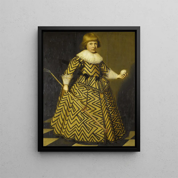 Wybrand de Geest - Portrait of a Boy with a Kolf Club.webp