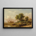 Palmen in Port Royal - Xanthus Russell Smith — gerahmtes Bild an der Wand