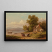 La Charrette de bois - Xanthus Russell Smith — gerahmtes Bild an der Wand