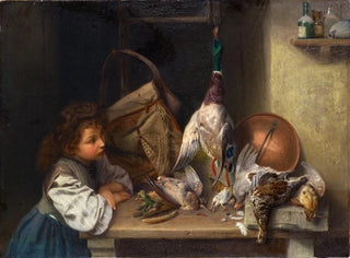 Xaver Schwegler - Girl with Dead Poultry.webp