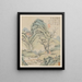 Album der saisonalen Landschaften Blatt A vorheriges Blatt 4 - Xiao Yuncong — gerahmtes Bild an der Wand