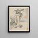 Album des paysages saisonniers Blatt G vorheriges Blatt 7 - Xiao Yuncong — gerahmtes Bild an der Wand
