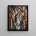 Les toits - Youla Chapoval — gerahmtes Bild an der Wand