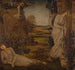 Zéphyr mit Psyché auf dem Berg - Sir Edward Coley Burne-Jones — Ansicht des Kunstwerks