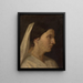 Portrait einer Frau im Profil - Zofia Szymanowska-Lenartowicz — gerahmtes Bild an der Wand