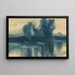 Humeur bleue sur un lac - Zolo Palugyay — gerahmtes Bild an der Wand