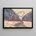 Ruisseau en hiver - Zolo Palugyay — gerahmtes Bild an der Wand