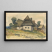 Dorfmotiv - Zolo Palugyay — gerahmtes Bild an der Wand