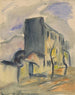Maison bleue solitaire - Zolo Palugyay — Ansicht des Kunstwerks