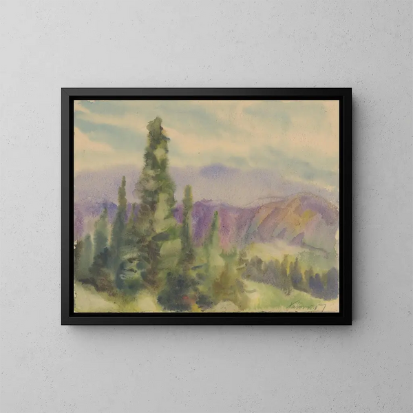 Motiv der Berge von Liptov - Zolo Palugyay — gerahmtes Bild an der Wand