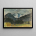 Landschaft mit Bergen und verschneiten Gipfeln - Zolo Palugyay — gerahmtes Bild an der Wand
