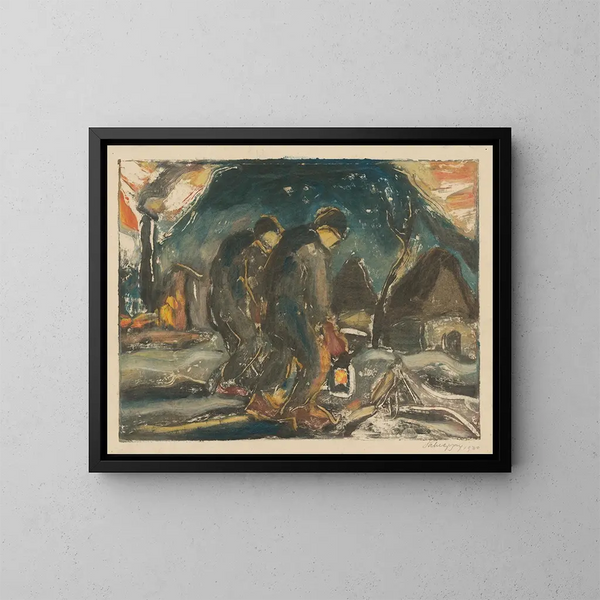Nicht-Läufer - Zolo Palugyay — gerahmtes Bild an der Wand
