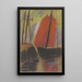 Yacht rot - Zolo Palugyay — gerahmtes Bild an der Wand