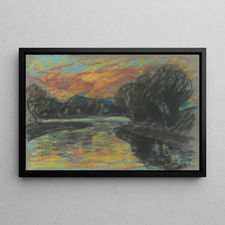 Zolo Palugyay - River in a Dark Willow Grove.webp