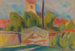 Dorf mit einer Kirche - Zolo Palugyay — Ansicht des Kunstwerks
