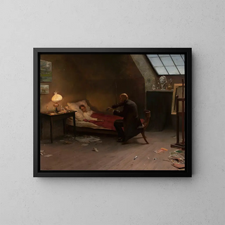 Zygmunt Andrychewicz - Artists death The last friend.webp