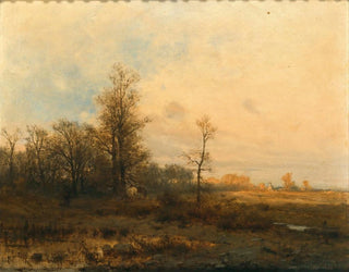 Zygmunt Sidorowicz - An Autumnal Landscape in the Evening.webp