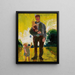 Mann mit Kindern - Zygmunt Waliszewski — gerahmtes Bild an der Wand