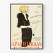 Vintage-Poster Apacherflickan elegante Wanddekoration
