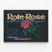 Vintage-Poster Rote Rose Saisonparfüm — gerahmtes Bild an der Wand