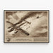 Historisches Poster der Luftschlacht um England - Deutsches Flugzeug von britischem Jäger abgeschossen — gerahmtes Bild an der Wand