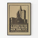 Vintage-Poster Führer durch die Kunstwerke in New York