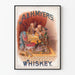Vintage-Poster A & H Myers Whiskey Dekorationsposter