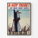Vintage-Marine-Poster „A-Hoy There“ Industrielle Wanddekoration