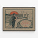 Vintage-Poster A Knight of the Nets von Amelia E. Barr — gerahmtes Bild an der Wand