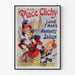 Vintage-Poster Place Clichy - Verteilung von Blumensträußen in Nizza