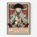 Vintage-Poster No Gentleman of France - Wanddekoration im Retro-Stil