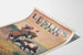 Vintage-Cowboy-Poster in Gefahr auf Pferd und Stier