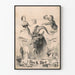 Vintage-Poster Bock Bier mit Ziege und bayerischen Figuren